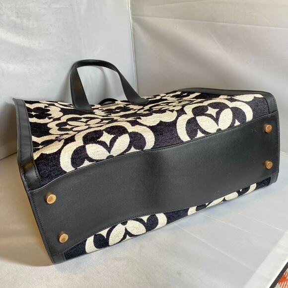 Kate Spade Flower Monogram Manhattan Chenille Large Tote - Picture 2 of 10